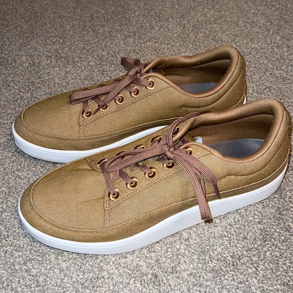 Allbirds Men’s Canvas Pacer Sneakers in discontinued beige size 12 👟